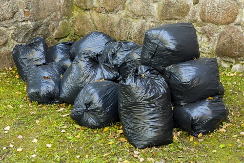 Different types of construction waste materials