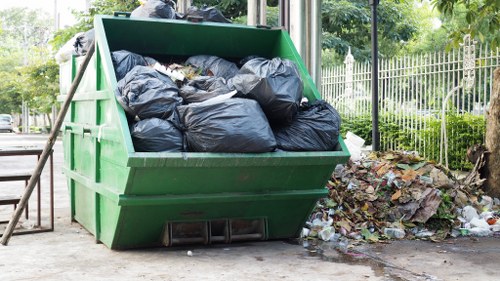 Docklands property being cleared of items