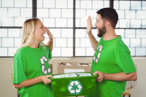 Efficient loft clearance services being performed
